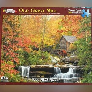 🧩Used 1000 pc White Mountain “Old Grist Mill” puzzle 🧩
